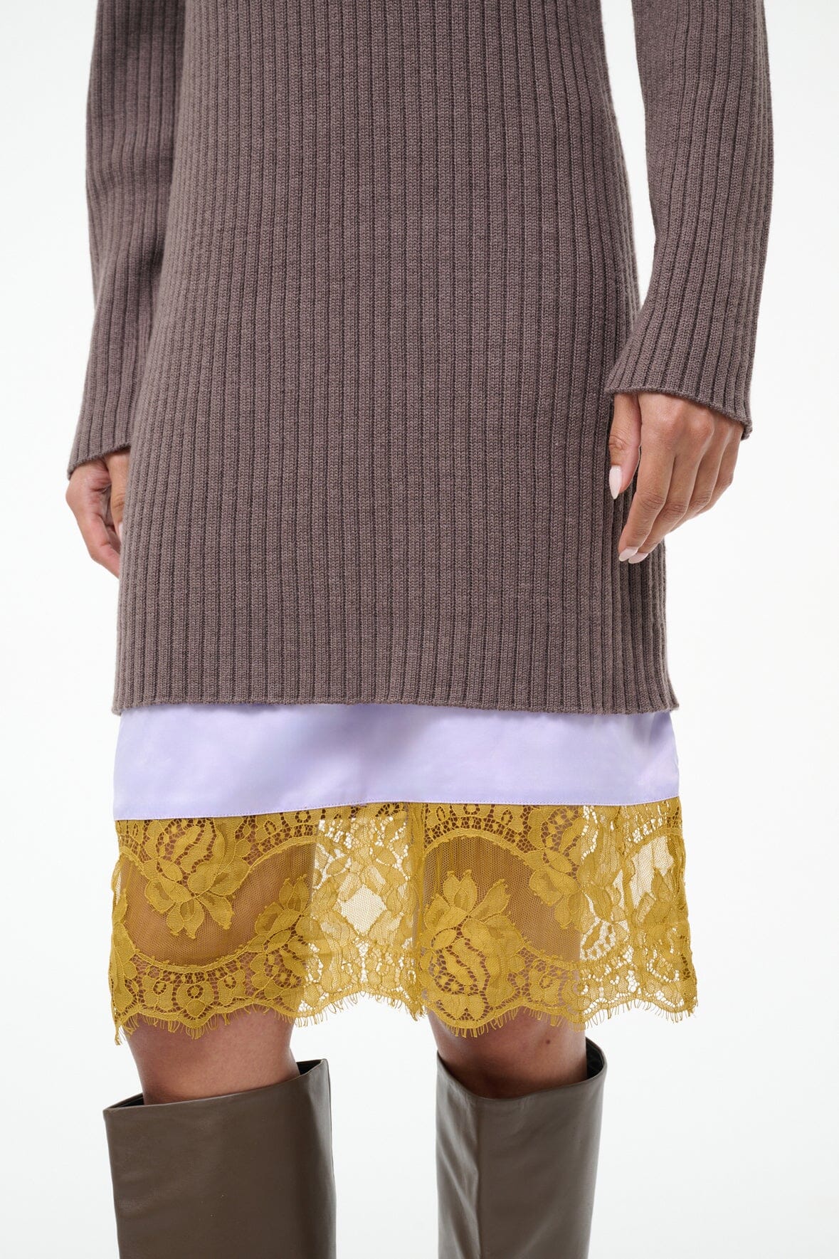 WILLOW SWEATER DRESS | TRUFFLE - Image 5